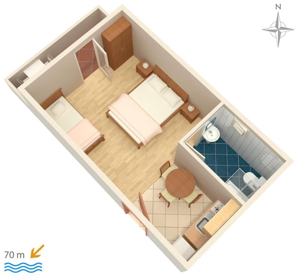 Apartments By The Sea Mandre, Pag - 3084 Kolan Exterior foto